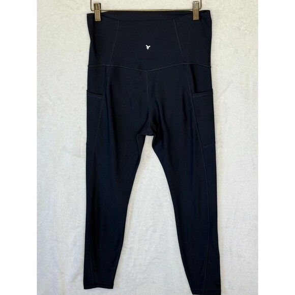 Old Navy Maternity Full Panel Powersoft Extra High Rise 7/8 Leggings Blue Sz Med - Picture 7 of 16